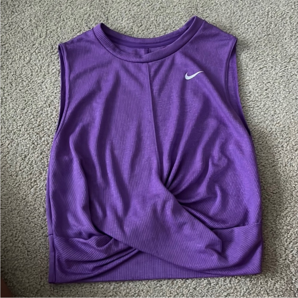 Nike purple tie top
